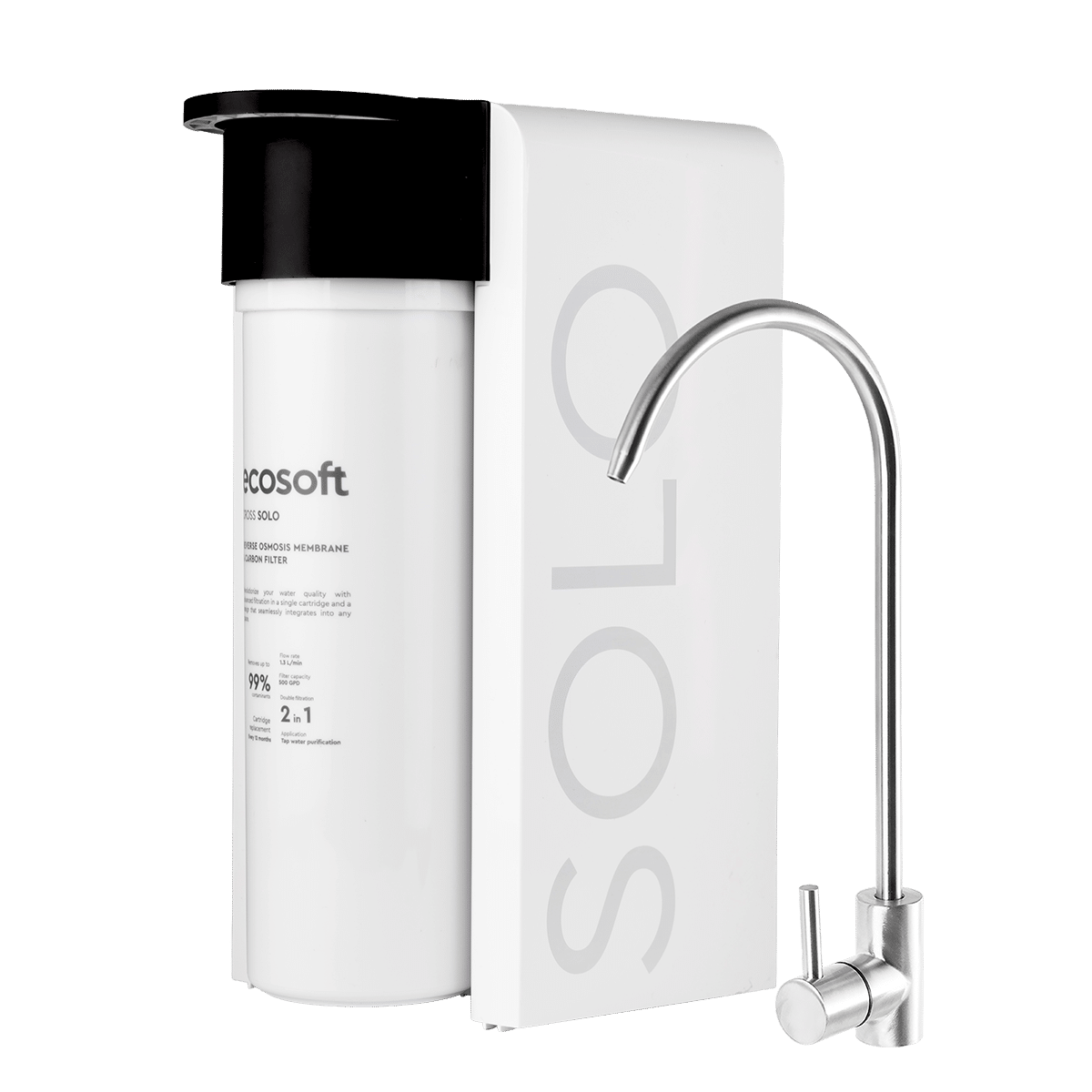 Ecosoft CROSS Solo — osmose inverse ultra-compacte pour cuisine